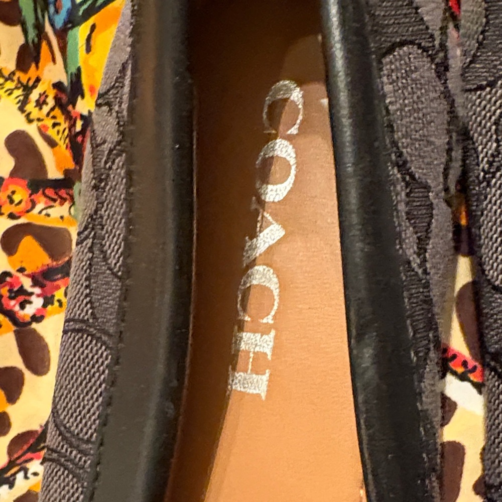 Coach Black Patterned Loafers - image 5